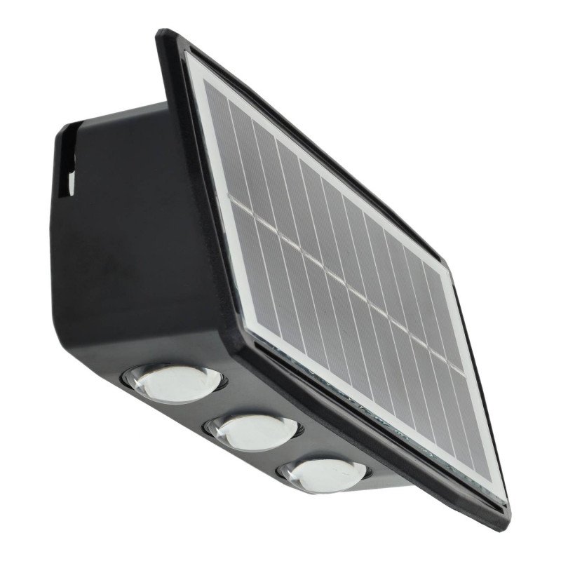 Applique solaire bidirectionnelle à LED 6 LEDS IP54