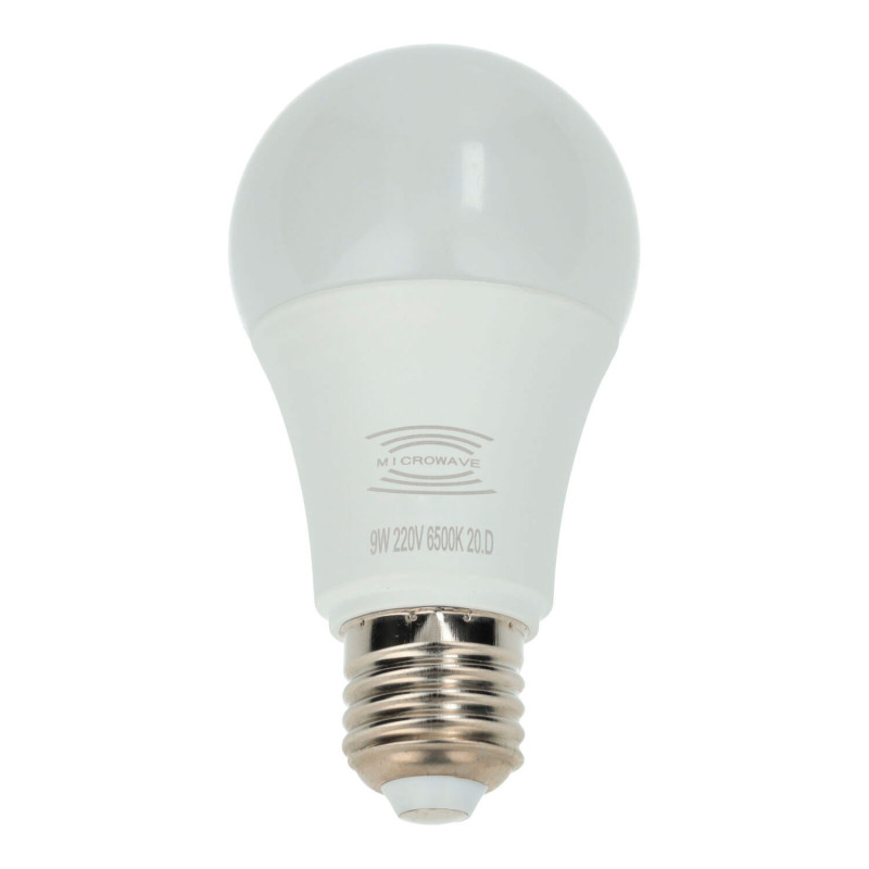 Light Bulb - E27, 9W motion + light sensor