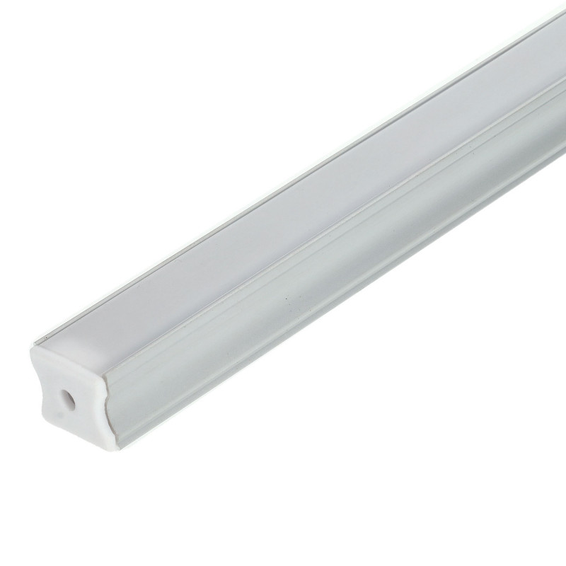 Profile for 1 m LED Strips - Rectangular, Aluminium, 17,5 x 14,5 x 1000mm clips