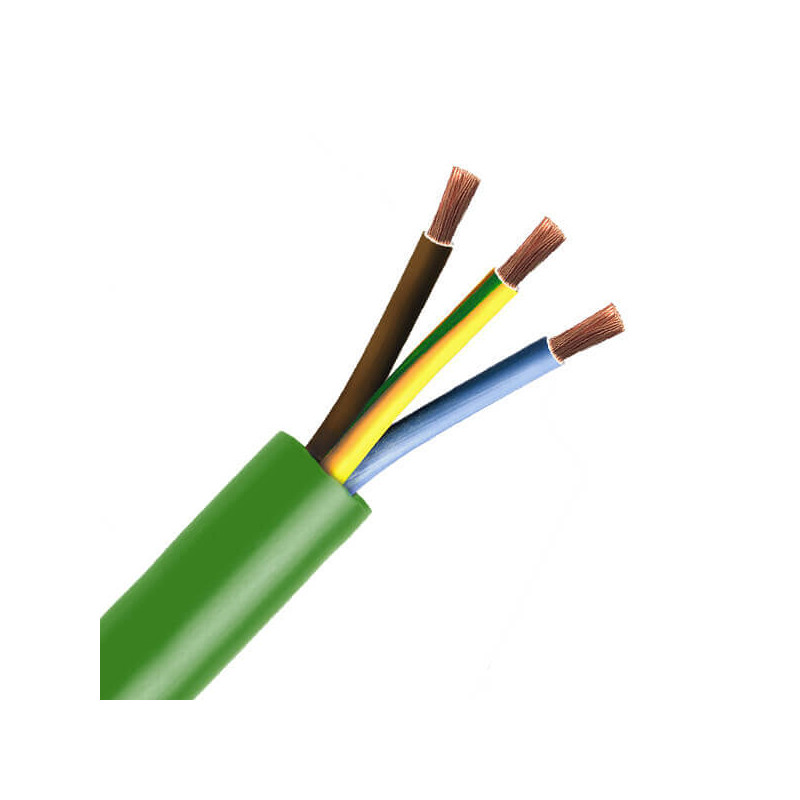 Halogen-free electrical hose 3x2.5mm² RZ1-K (AS) 0.6/1 kV 50m