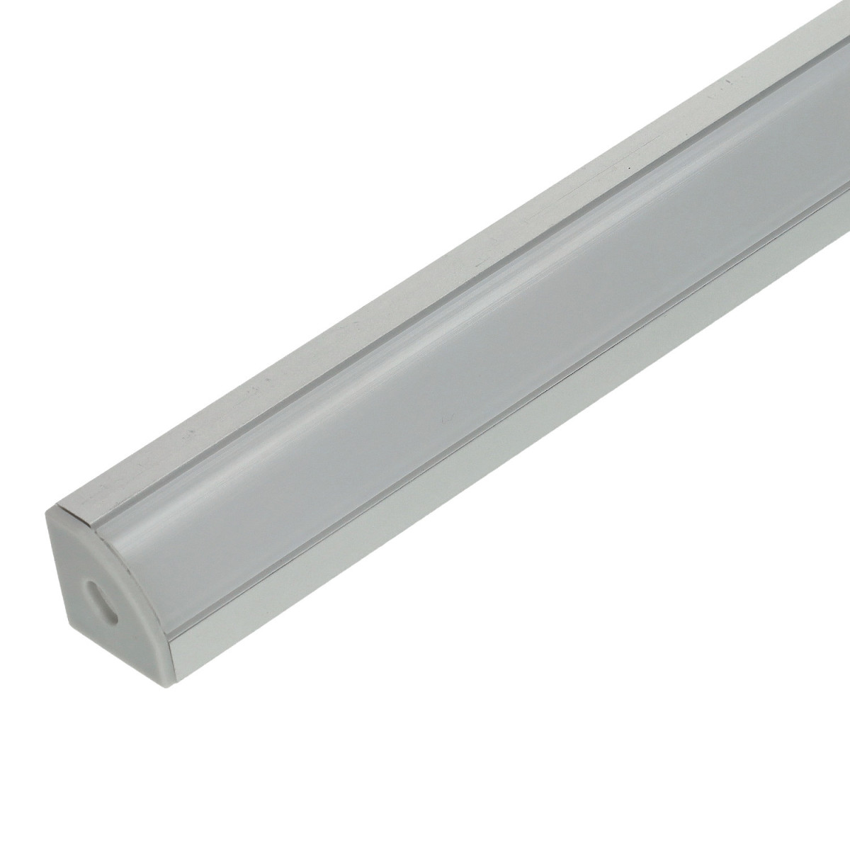 Perfil angular aluminio tira led 1 m