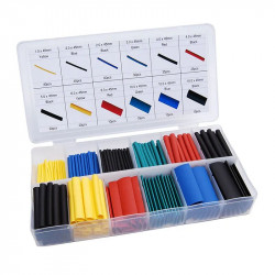 Kit de tubos termorretrácteis 2:1 280 peças