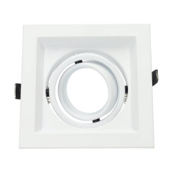 Cadre pivotant pour ampoule dichroique MR16, blanc