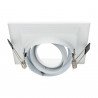 Marco orientable blanco para bombilla dicroica