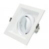 Marco orientable blanco para bombilla dicroica