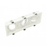 Moldura ajustável triplo para AR60 branco