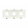 Moldura ajustável triplo para AR60 branco