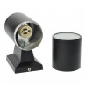 APPLIQUE MURALE EN ALUMINIUM 1XGU10 NOIR IP54
