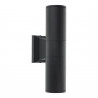 APLIQUE ALUMINIO 2XGU10 NEGRO IP54