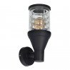 E27 black outdoor wall lamp