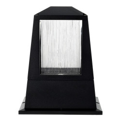 Farol sobremuro E27 IP54 preto
