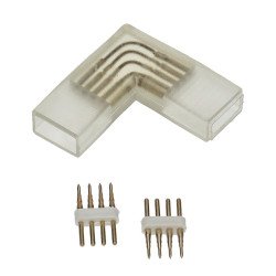 Conector en L tira LED 220V RGB