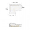 Conector L para fita COB LED 12/24V 10mm
