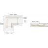 Connecteur en L pour bande LED COB RGB 12/24V 10mm