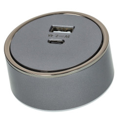 Prise USB A+C pour rail 2,4A