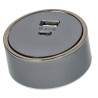 Ficha USB A+C para carril 2,4A