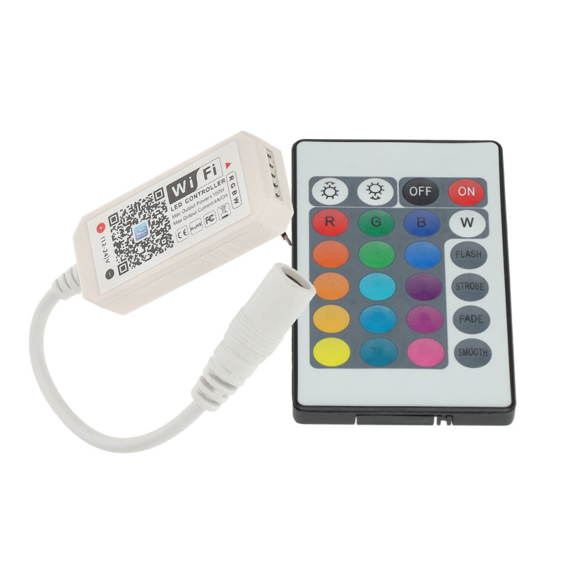 WIFI Controller with remote for 5-24V RGBW LED Strips