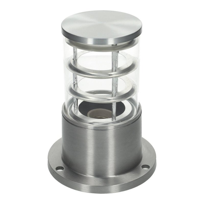 Baliza sobremuro redonda E27 color plata