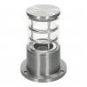 Baliza sobremuro redonda E27 color plata