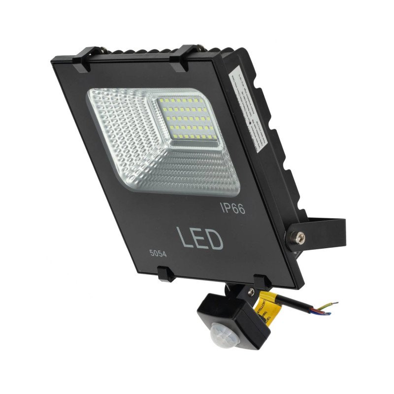 Projector LED slim 20W com detector de presença
