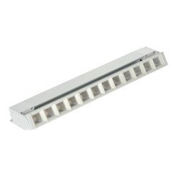 Projetor LED de calha linear 36W branco ajustável