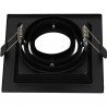 Marco orientable negro para bombilla dicroica