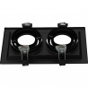 Adjustable black frame for MR16. Double