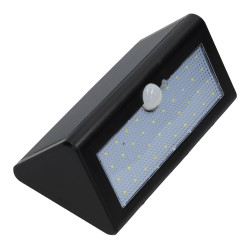 Aplique solar LED detector presencia 5W luz permanente
