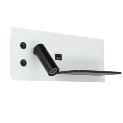 7+3W LED wall light with USB right