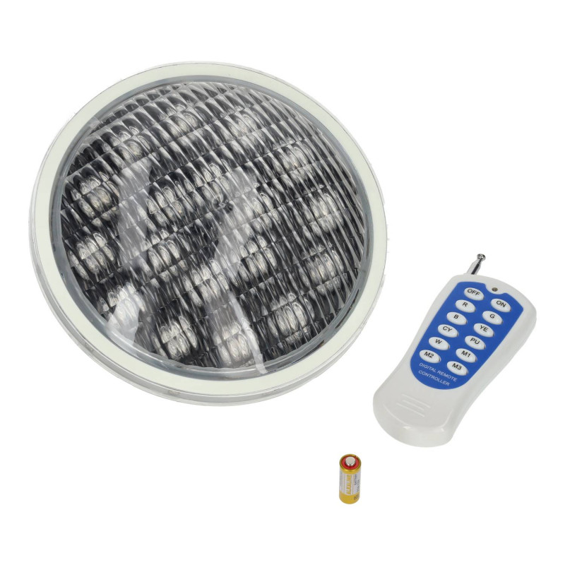 Lumière de piscine PAR56 36W RGB avec télécommande
