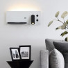 Arandela LED 7+3W USB + carregamento sem fios direito