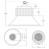 Hotte industrielle à LED 100W OSRAM SMD