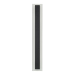 Lâmpada de parede linear LED 18W preto 60cm