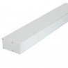 Perfil rectangular aluminio tira led 66 x 35 x 2m