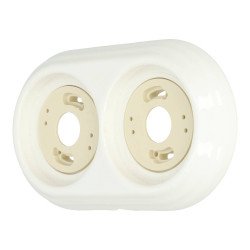 Superfície de instalação dupla com moldura de porcelana