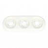 Surface mounted triple porcelain frame