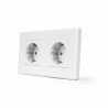 Moldura de PC 2 mecanismos série cristal