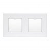 Moldura de PC 2 mecanismos série cristal