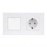 Moldura de PC 2 mecanismos série cristal
