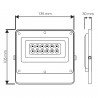 10W SLIM IP66 LED floodlight