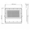 Projetor LED IP66 100W SLIM