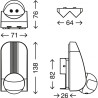 Sensor de movimento 180º IP65