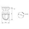 Industrial lamp fixture ATEX E27 IP66