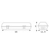 Waterproof case 2 tubes 600 mm