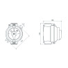 4-pole aluminium switch ATEX 16A IP66