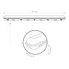 Ecran étanche ATEX 2 tubes 600mm