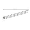 Lâmpada Tubo LED 9W conectável opaco
