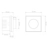 Dimmer de LED Série cristal TRIAC