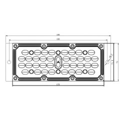 Módulo LED 36W Bridgelux para farola