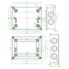 Boîte étanche 200x155x80mm IP65
